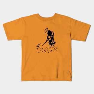 Cute Bird and The Cave Person Kids T-Shirt